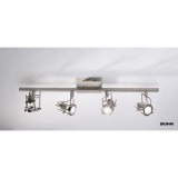 Corp de iluminat tip spot Bauhaus 4 Light Bar Spotlight Satin Chrome