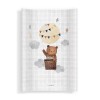 Saltea Infasat Bebe Moale Klups 70x47cm, Protectii Laterale, Poliester, Sigura si Confortabila