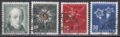 Elvetia 1943 - Pro Juventute - Cea de-a 100-a aniversare de la moartea lui Emanuel von Fellenberg - Flori, Cota CTO 11.50, Stampilat