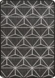 Covor Antiderapant, Flex 19647-80 Negru/Gri, Diverse Dimensiuni, 1500 gr/mp - 75x200