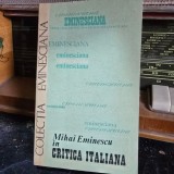 Mihai Eminescu in Critica Italiana - R. Boureanu, T. Parvulescu