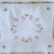 Fata de masa Vintage de Paste cu broderie mecanica- Iepurasi
