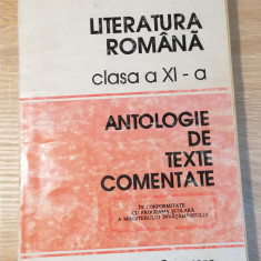 Literatura Romana,Antologie de Texte Comentate,editura Recif, 1995