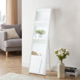 Oglinda de podea Giovinazzo MDF alb reglabila [en.casa] HausGarden Leisure
