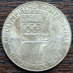 (A886) MONEDA DIN ARGINT AUSTRIA- 100 SCHILLING 1976,JOCURILE OLIMPICE INNSBRUCK