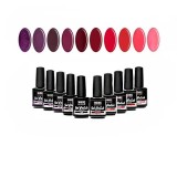 SET Red mare: 10bucăți de geluri UV colorate, INGINAILS