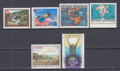 AUSTRIA 1990/91/92/93/94/95 EUROPA CEPT SERII MNH foto