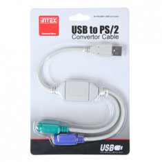 Cablu USB - PS2, Intex, 402177 foto