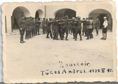 C317 Militari romani strajer hora 1938 poza veche romaneasca interbelica foto