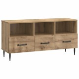 vidaXL Cabinet TV Stejar Artizanal 102 x 34,5 x 50 cm Lemn prelucrat 894914