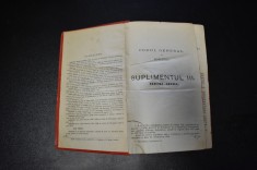C. Hamangiu - Codul general al Romaniei legi uzuale vol. VI suplimentul III foto