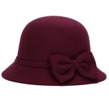 Cumpara ieftin Palarie dama eleganta Bow visinie