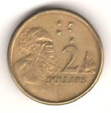 SV * Australia TWO DOLLARS 1994 * Regina Elisabeth II, Australia si Oceania, Cupru-Nichel
