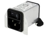 Conector alimentare AC tată 2A 250V IEC 60320