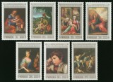 Set 7 timbre Mongolia &ndash; Capodopere ale picturii europene, UNESCO 20 de ani