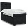 VidaXL Pat box spring cu saltea, negru, 80x200 cm, catifea 3290770