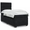 vidaXL Pat box spring cu saltea, negru, 80x200 cm, catifea 3290770