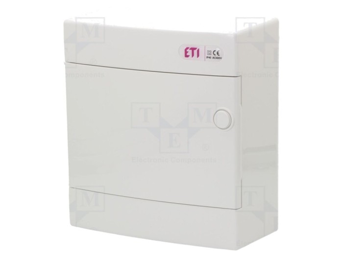 Carcasă Modulară Albă IP40 8 Module ABS ECT8PO
