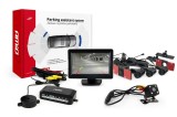 Set senzori de parcare AMiO TFT01 4,3 cu camera HD-315-LED, 4 senzori interiori negri, afisaj, asistent parcare marsarier