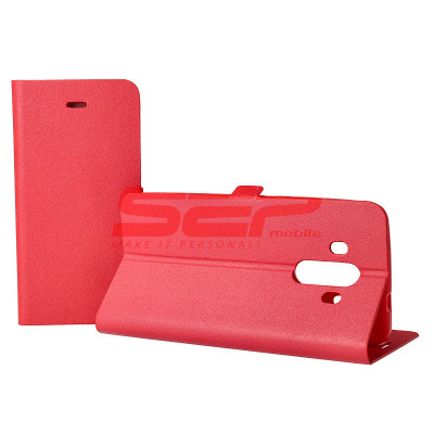 Toc FlipCover Stand Magnet Huawei Ascend G620s ROSU foto