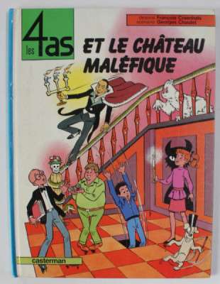 LES 4 AS ET LE CHATEAU MALEFIQUE , dessins FRANCOIS CRAENHALS , scenario GEORGES CHAULET , 1982 , BENZI DESENATE * foto