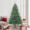 VidaXL Brad de Crăciun artificial pre-luminat cu set de bile Verde 3395364