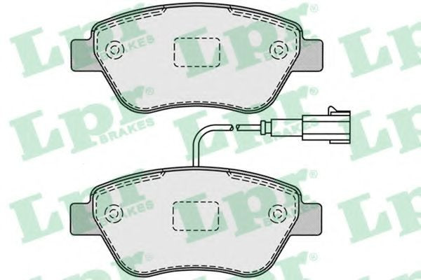 Set placute frana,frana disc FIAT QUBO (225) (2008 - 2016) LPR 05P1225