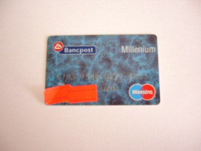 B12 38 - Card bancar foarte vechi - piesa de colectie foto