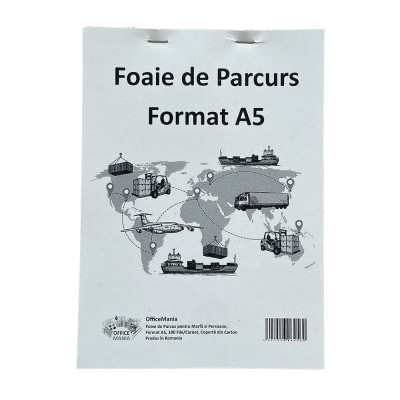 Foaie Parcurs Persoane/Marfa A5, 100 File/Carnet - Formular Transport Persoane si Marfa foto