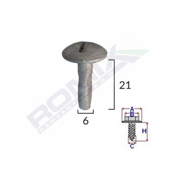 SURUB CAPAC MOTOR PENTRU CITROEN/PEUGEOT 6X21MM - METALIC SET 5 BUC foto