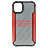 Toc TPU+PC Carbon Fiber Apple iPhone 11 Red