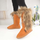 Cizme Tip Ugg De Dama Din Piele Naturala 2393 Camel