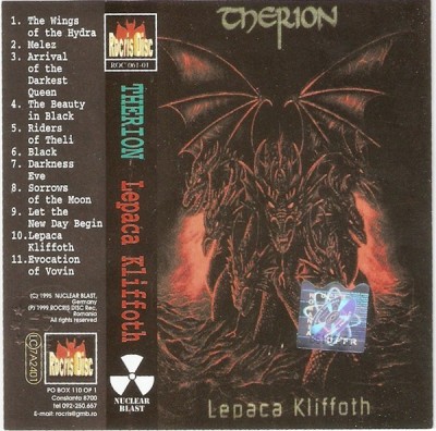 Casetă audio Therion &amp;lrm;&amp;ndash; Lepaca Kliffoth, originală foto
