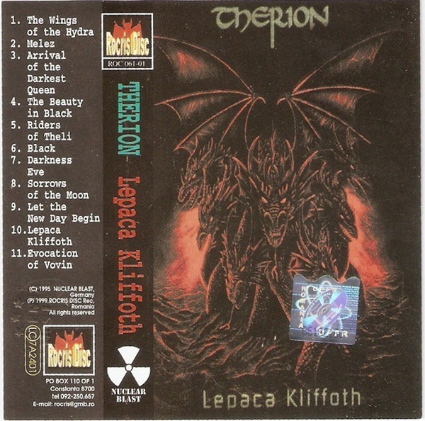 Casetă audio Therion &lrm;&ndash; Lepaca Kliffoth, originală