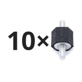 Set 10 Tampon cauciuc Audi V8; Ford Galaxy; Seat Alhambra, Toledo; VW Corrado, Golf II, Jetta, LT28/31/35, LT40/45/50/55, Passat B3, Polo, Sharan, Tr