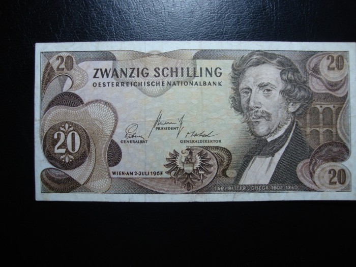 AUSTRIA 20 SCHILLING 1967