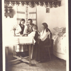 4025 - CALNIC, Alba, Ethnic Family, Romania - old postcard, real Photo - unused