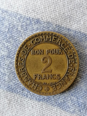 MONEDA- 2 FRANCS 1923 - FRANTA foto