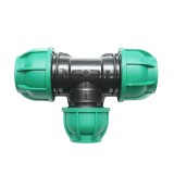 Teu reductie cu compresiune D40x32x40 mm PN10 pentru sisteme de irigatii