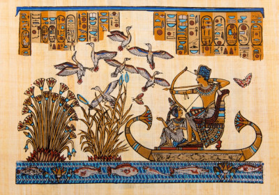 Tablou canvas Egipt, papirus, pictura, arta, 45 x 30 cm foto