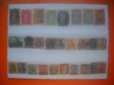 HOPCT LOT NR 655 GERMANIA REICH -STAMPILOGRAFIE DEOSEBITA -27 TIMBRE VECHI-STAMPILAT