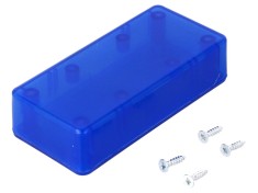 Carcasă Universală ABS Albastru Semitransparent