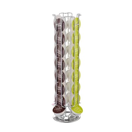 Suport 32 capsule Dolce Gusto, vertical, 42x11cm , baza rotativa