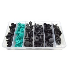 Set cleme auto de fixare, universale, 100 piese, plastic foto