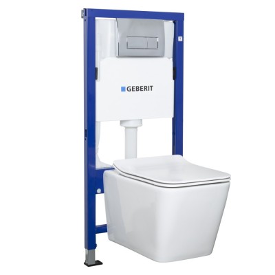 Rezervor WC suspendat Tinos White Duofix Delta Chr foto