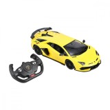 MASINA CU TELECOMANDA LAMORGHINI AVENTADOR SVJ GALBEN SCARA 1 LA 14