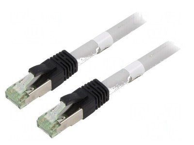 Patch cord S/FTP Cat 8.1 gri 10m foto