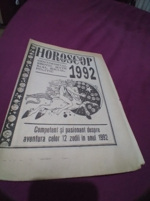 HOROSCOP ANUAL 1992 foto