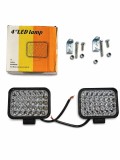 Cumpara ieftin Set 2 proiectoare LED auto Off-Road 4 inch, 100W, 8000 lumeni, 6000K, 12V, 24V