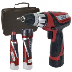 SET-Bormasina acum. ,Biax,Lanterna Li-ion 10.8V + accesorii 1300mAh 15Nm RD Raider Power Tools 030124 foto